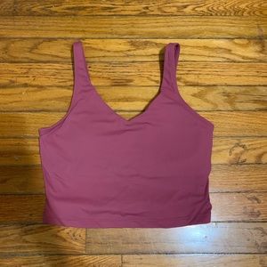 Dark Pink Longline Sports Bra